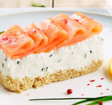 photo d'une Entrées Cheesecake au chèvre frais et à la truite fumée